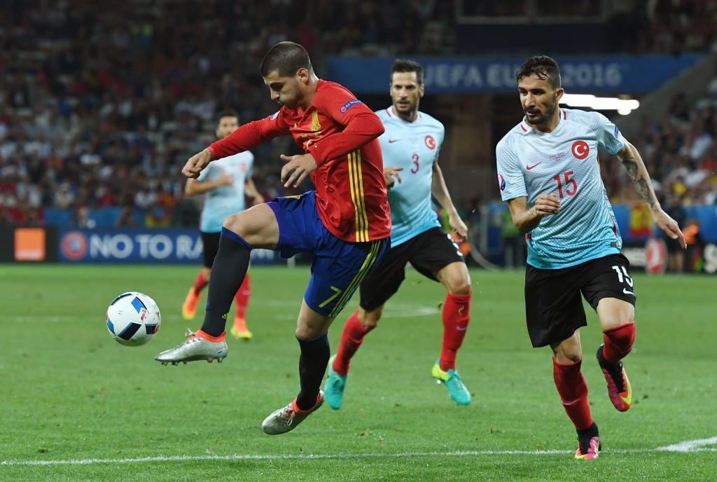 Alvaro Morata scored twice as Spain beat Turkey 3-0