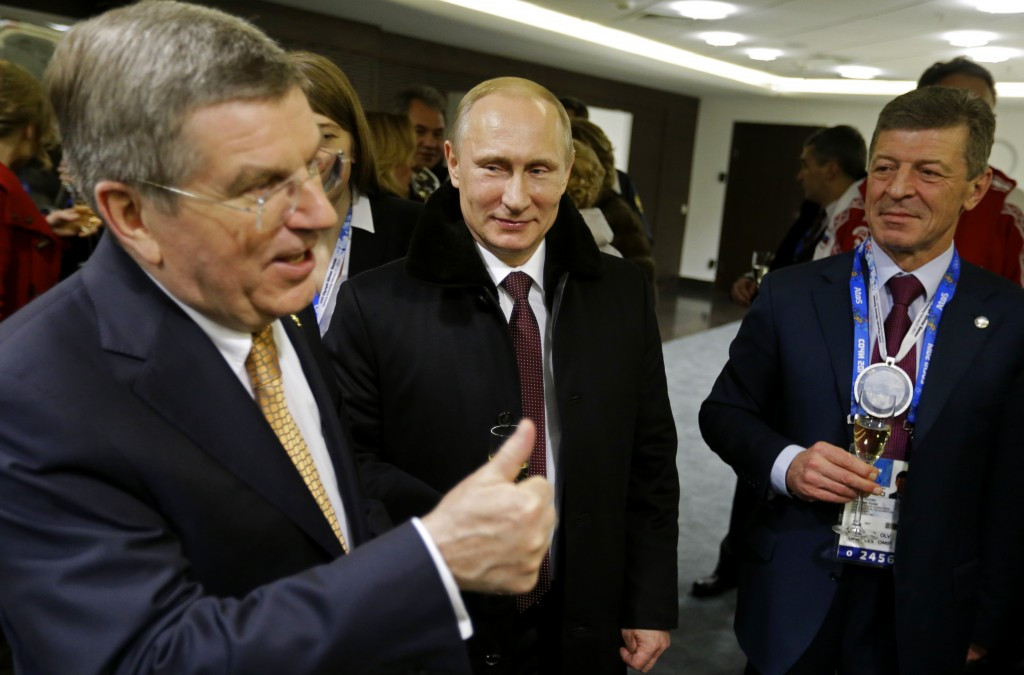 Russian President Vlaidmir Putin will be hoping that Thomas Bach can still fashion a solution that means his country's athletes will get the thumbs up for Rio 2016 ©Getty Images