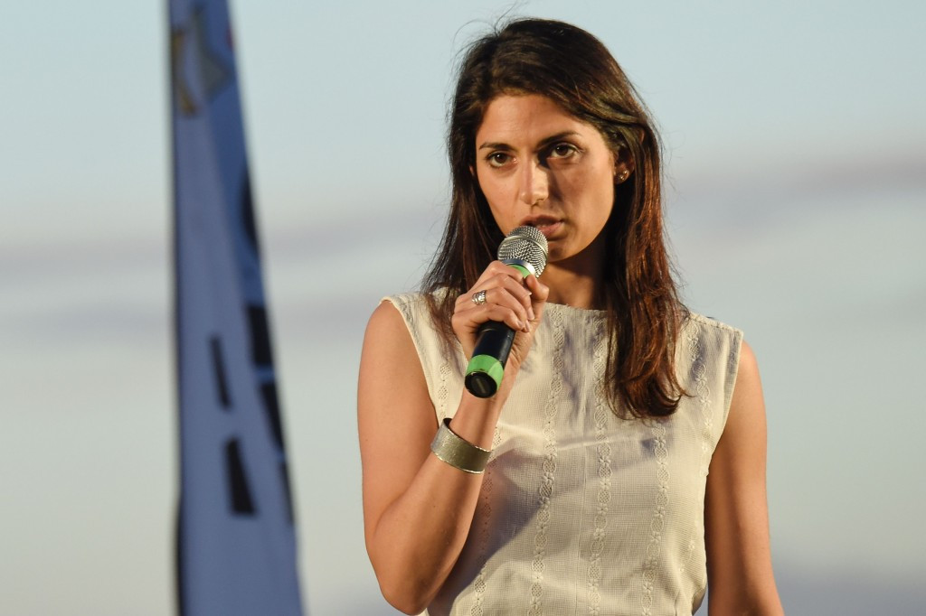 Virginia Raggi is the favourite to win tomorrow's Rome Mayoral election ©Getty Images