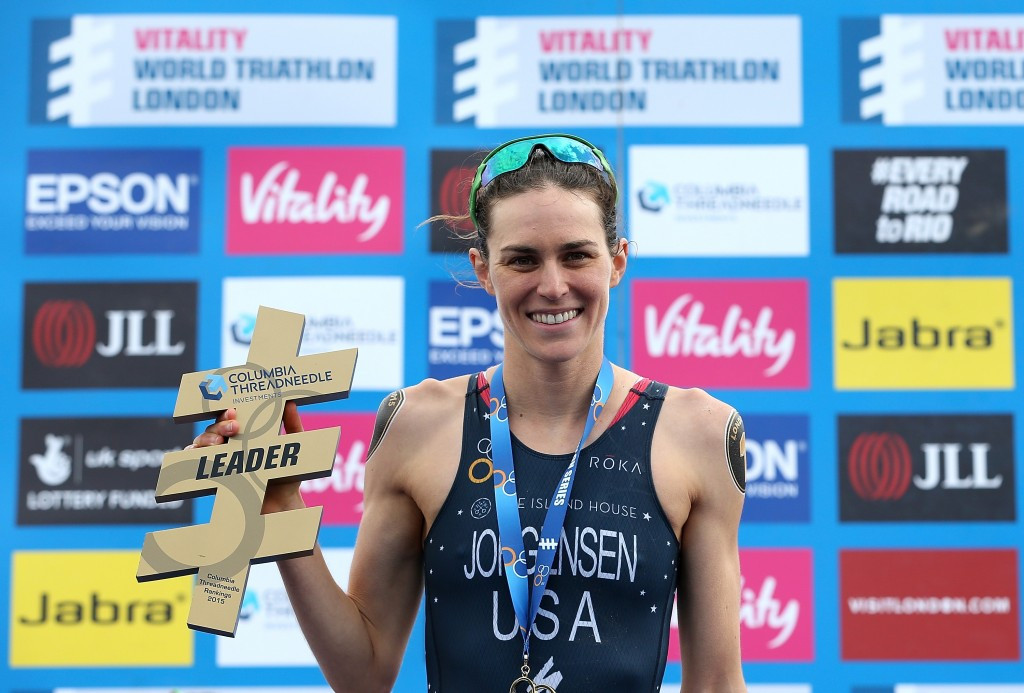 Jorgensen leads the women's ITU World Triathlon Series standings with four events remaining ©Getty Images