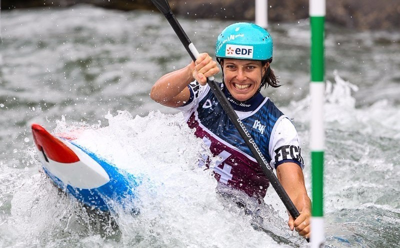 Marie-Zelia Lafont triumphed in the women's K1 event in Pau ©ICF
