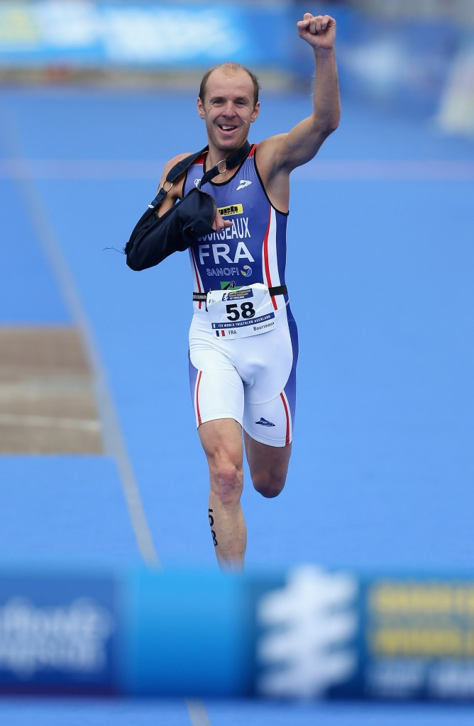 Yannick Bourseaux of France was among the winners today in the duathlon event ©Getty Images
