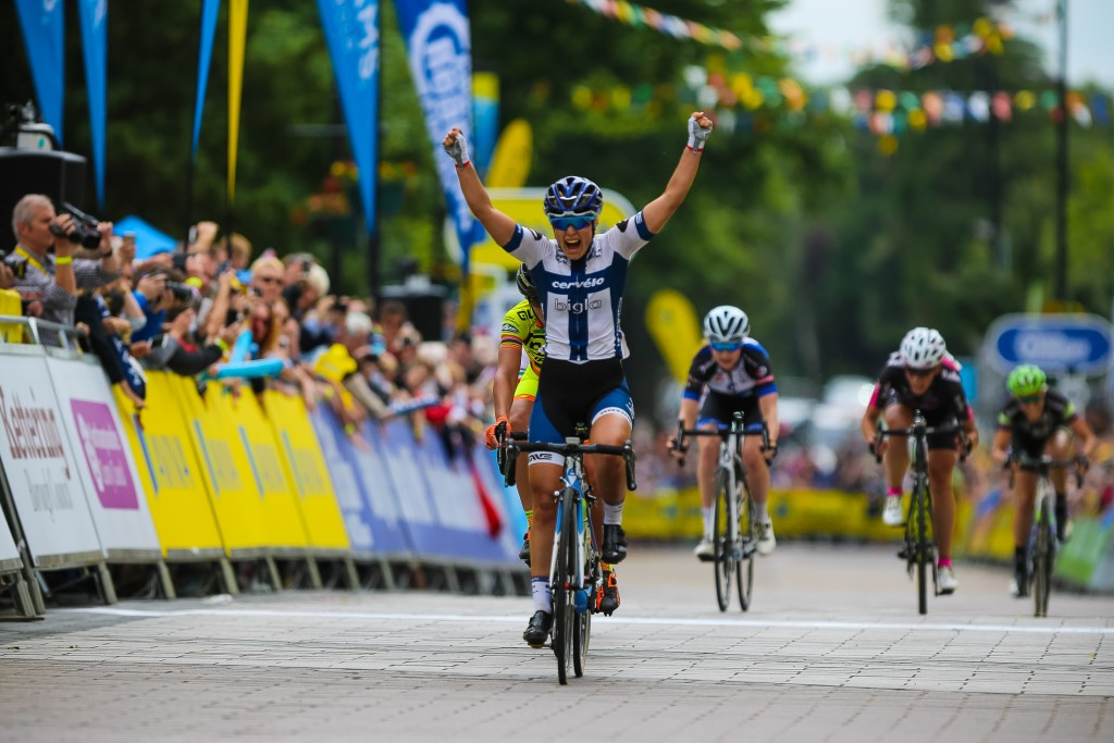Finland's Lotta Lepistö won the final stage in a sprint finish