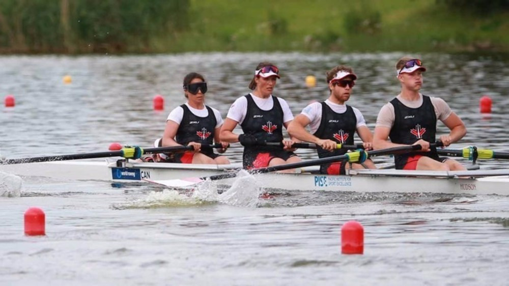 Canada were triumphant in the mixed coxed four final