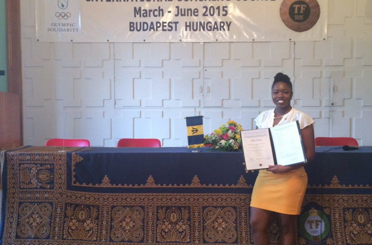 Barbados Olympic Association congratulates coach after graduation from international course