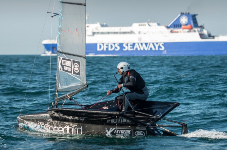 British sailor and broadcaster Hannah White has set a Guinness World Record for the quickest crossing of the English Channel in a single-handed dinghy ©Anthony Cullen
