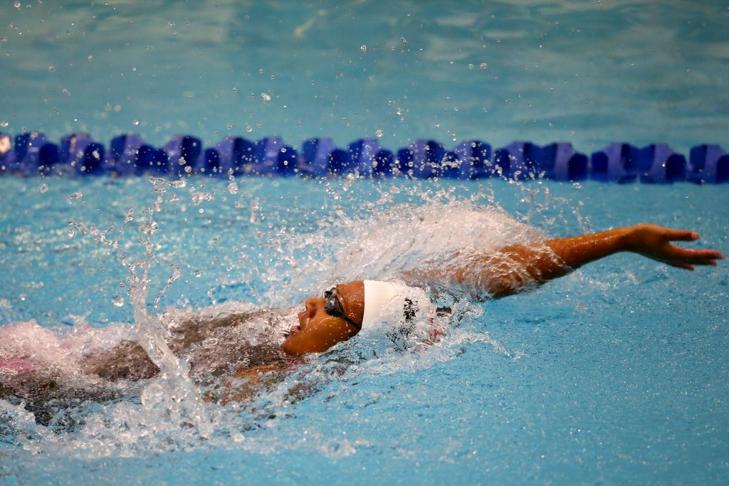 New Zealand's Gabrielle Fa'amausili was victorious in the mixed 400m medley relay and women's 100m backstroke