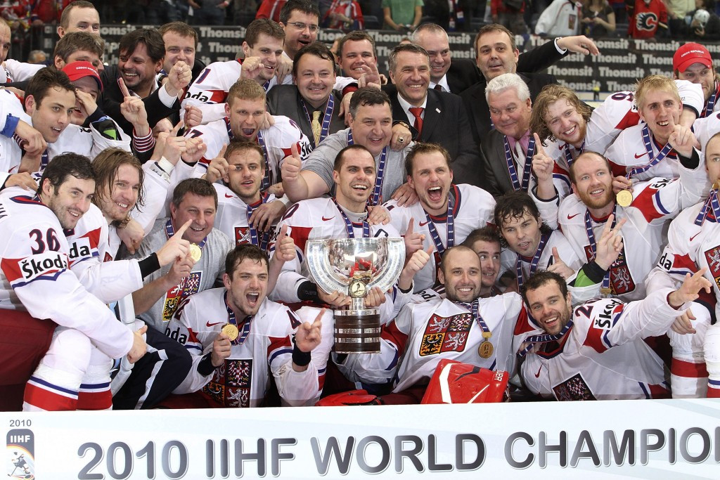 Czech Republic's men's team won the most recent of their six IIHF World Championship titles in 2010