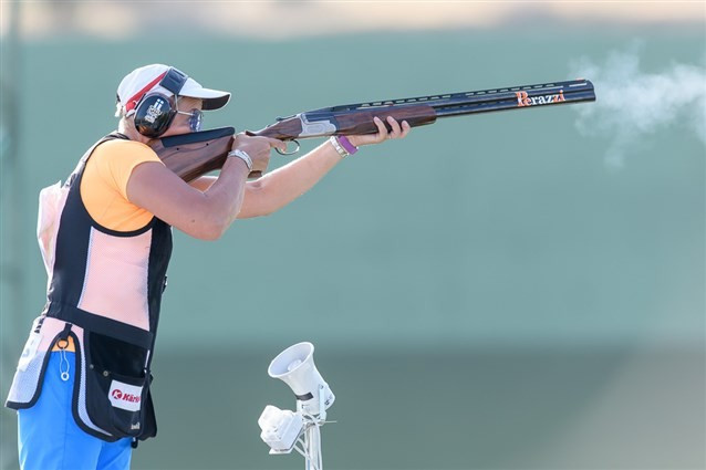 Beijing 2008 Olympic champion Satu Makela-Nummela won the first gold medal of the ISSF World Cup in Baku after claiming top honours in the women’s trap competition ©ISSF