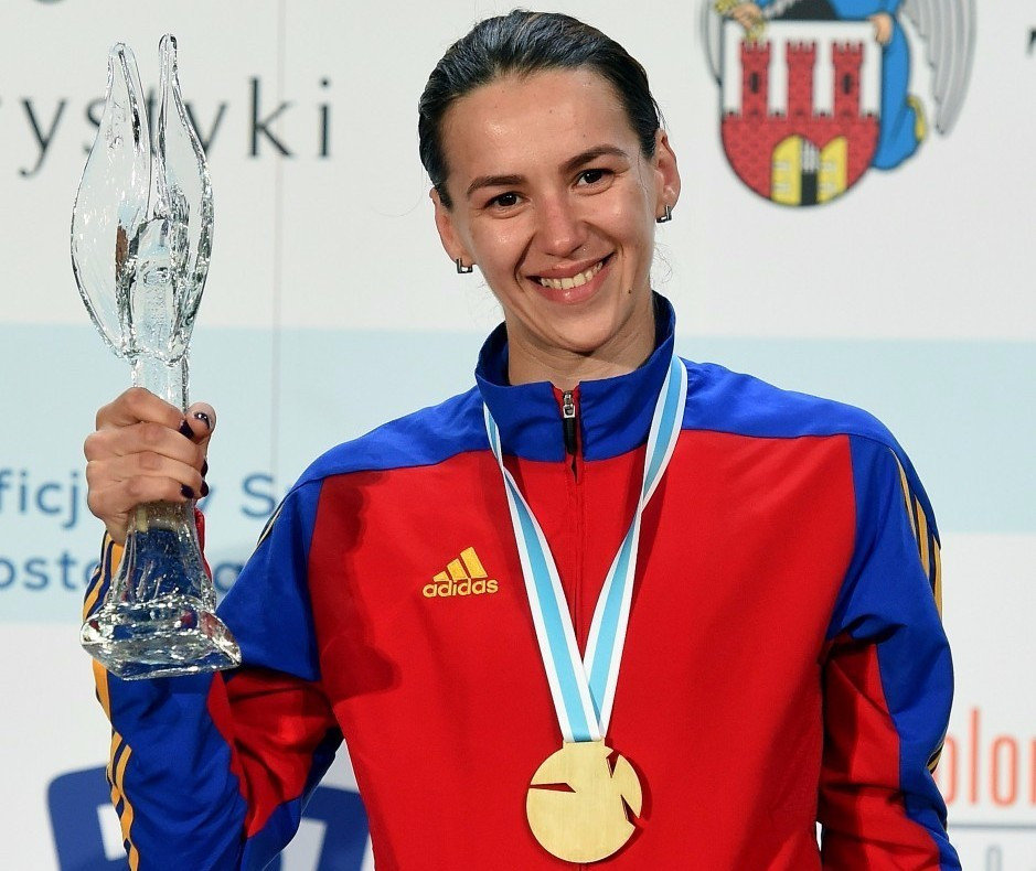 Simona Gherman won the women's epee title after an all-Romanian final