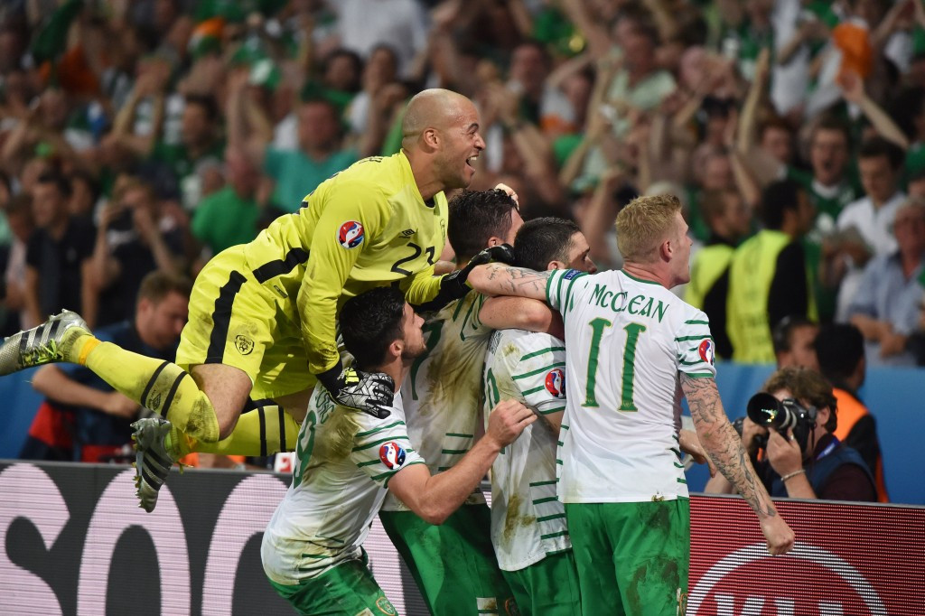 The Republic of Ireland scored a late winner against Italy ©Getty Images