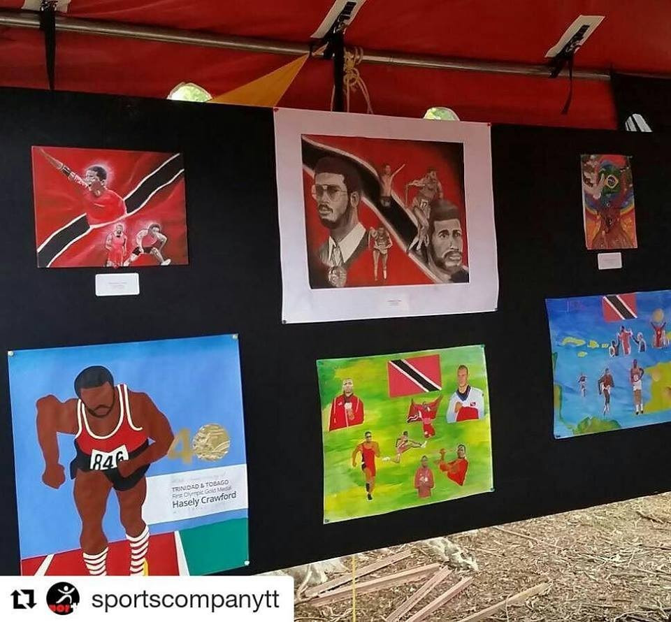 Olympic Day was celebrated in Trinidad and Tobago with a special exhibition of artwork by local schoolchildren ©TTOC