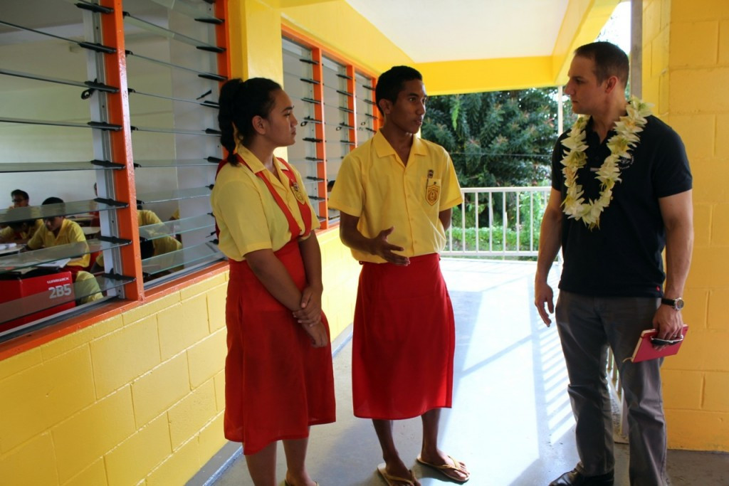 Grevemberg was visiting the Samoan capital Apia ahead of the Commonwealth Youth Games this September ©Commonwealth Games Federation