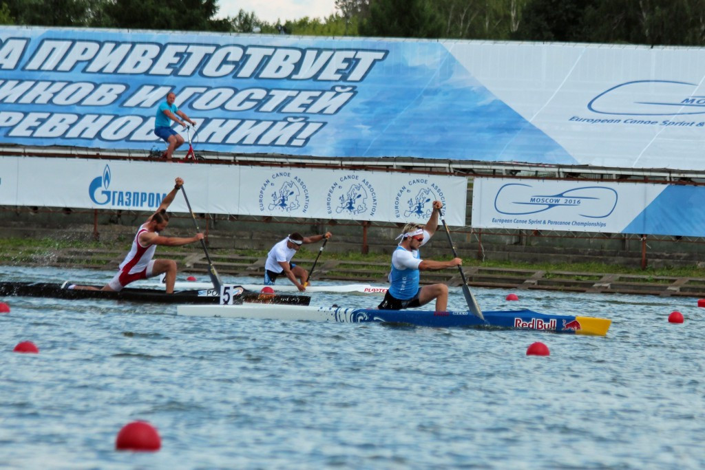 Czech Republic’s Martin Fuksa produced the best time in both his C1M 1,000 metres and 500m heats ©ECA
