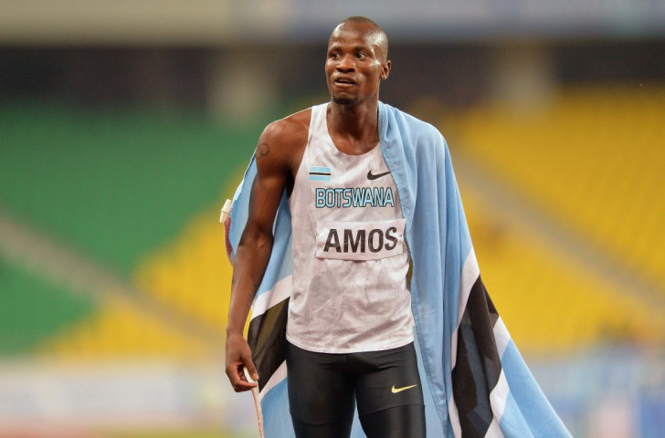 Botswana's London 2012 800m silver medallist Nijel Amos successfully defended his African title in Durban ©Getty Images