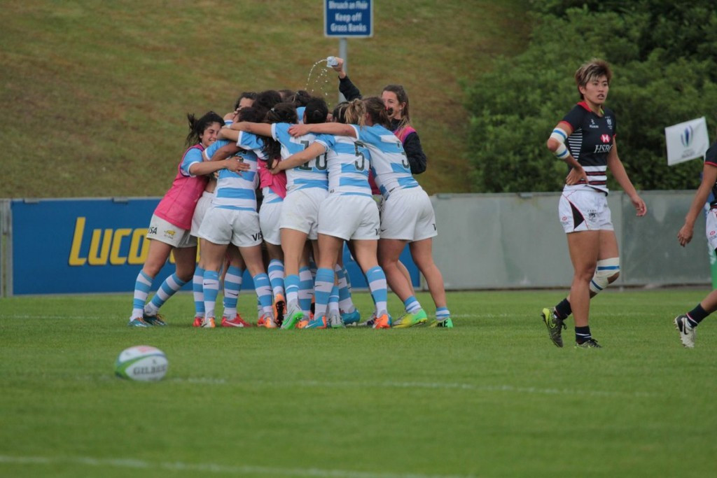 Argentina fought back to beat Hong Kong and qualify for the quarter-finals after their defeat to Hong Kong ©Twitter/Rugby Argentina