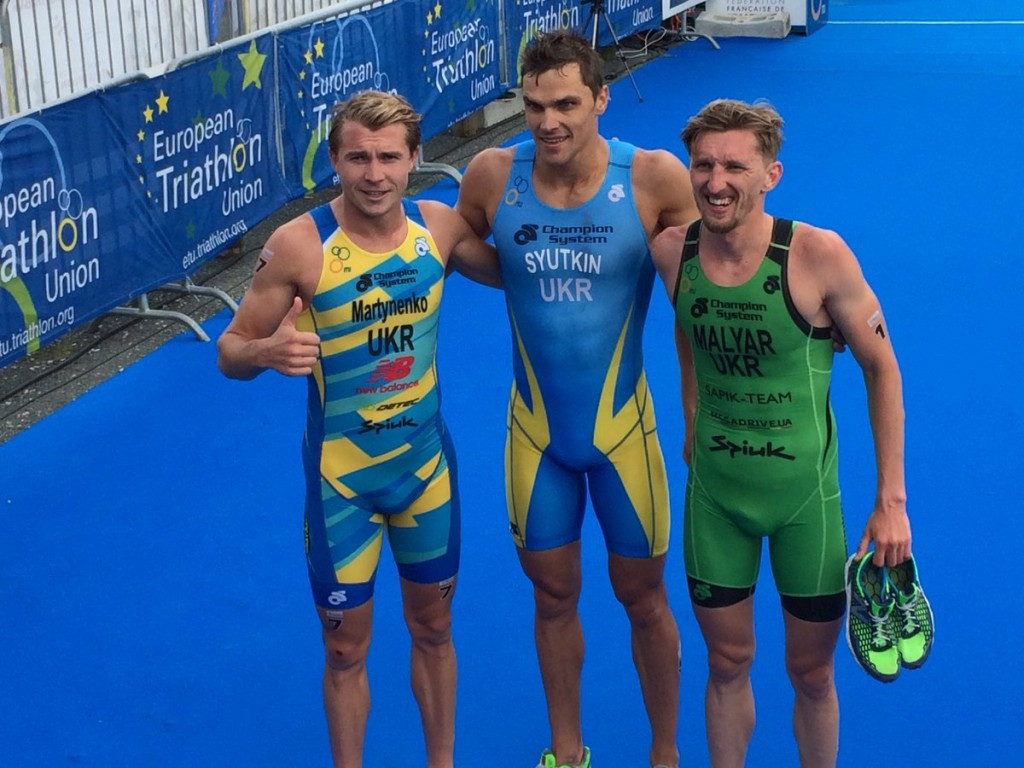 Ukraine clean sweep in men's race at European Aquathlon Championships
