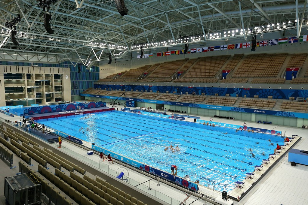 Only junior level swimming and third tier athletics will take place at Baku 2015