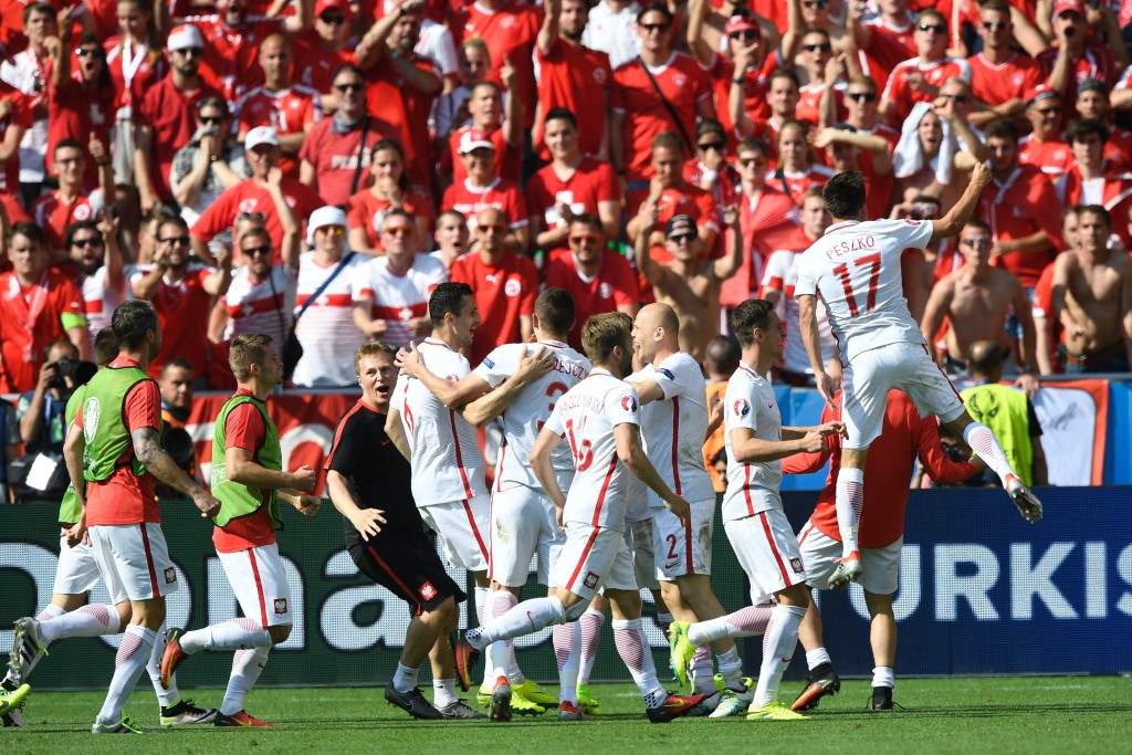 Earelier, Poland had reached the last eight of the European Championships for the first with a penalty shootout victory over Switzerland ©Getty Images