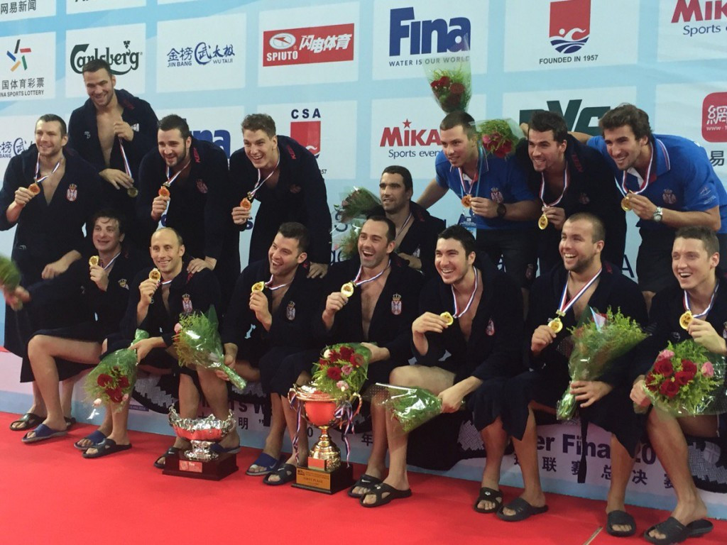 Serbia clinch fourth straight FINA men's Water Polo World League title 