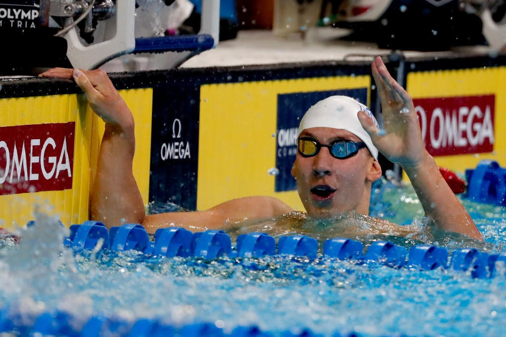 Chase Kalisz finished ahead of Ryan Lochte to win the 400m individual medley ©Getty Images