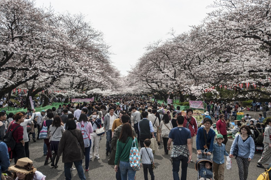 Ueno Park will host one of two live sites in Tokyo