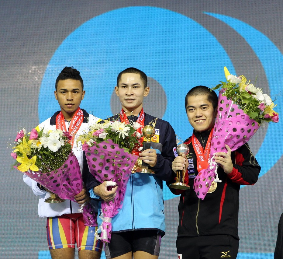 Witoon Mingmoon of Thailand produced a dominant display to take the first gold medal of the event in the Georgian capital ©IWF