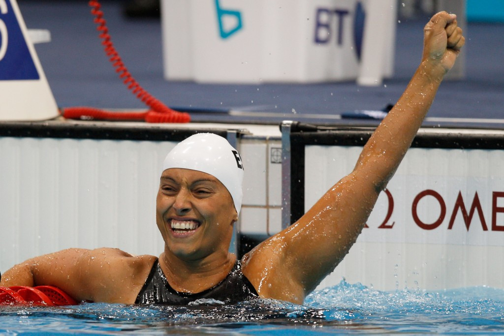 Teresa Perales earned six medals at the London 2012 Paralympics, including gold in the 100m S5 freestyle event ©Getty Images
