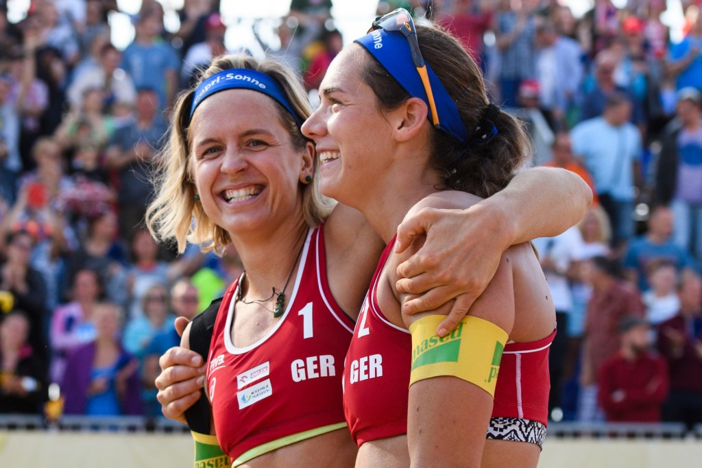 Laura Ludwig and Kira Walkenhorst of Germany will be one the favourites for gold at the event ©FIVB