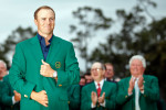 Jordan Spieth dons the famous Green Jacket after his US Masters victory at Augusta ©Getty Images