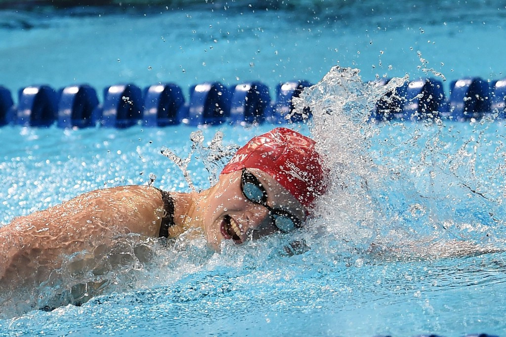 Katie Ledecky clocked the fastest women’s 400 metres freestyle time of the year and the third quickest in history on her way to sealing her Rio 2016 spot ©Getty Images