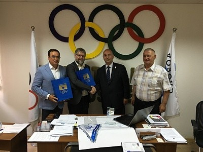 The Presidents of the World Minigolf Sport Federation and European Minigolf Sport Federation have met with Kosovo Olympic Committee counterpart Besim Hasani in Pristina ©WMF