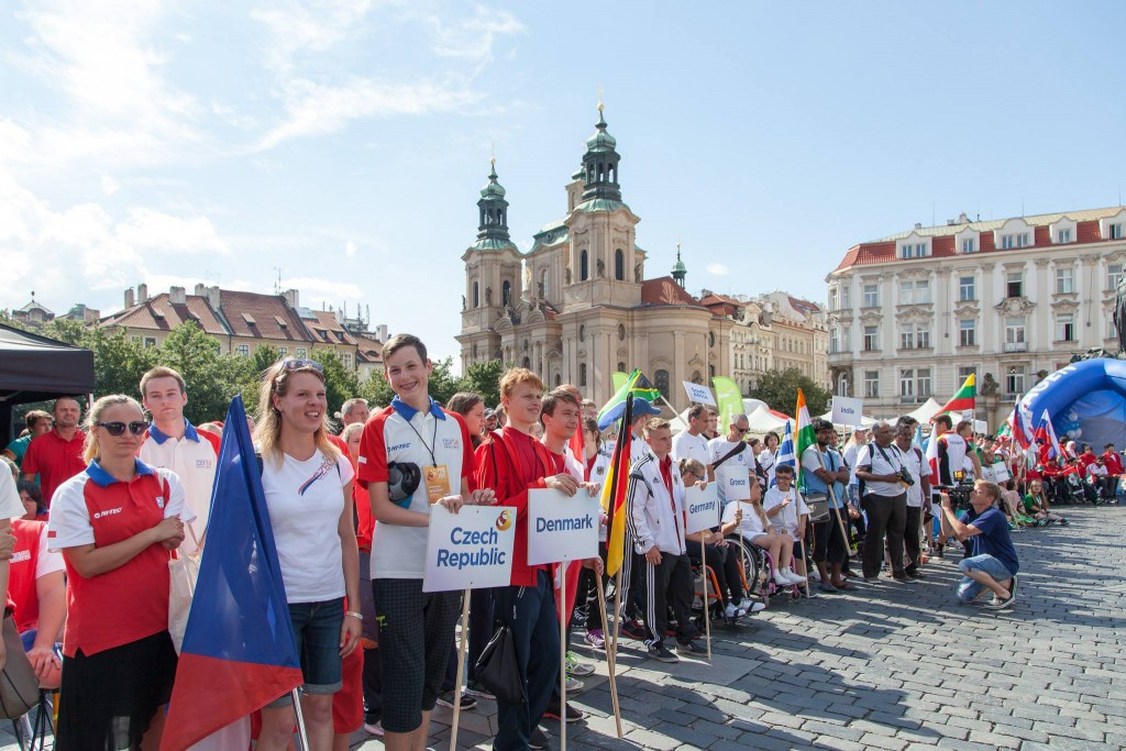 The Parade of Nations took place in the centre of Czech Republic capital Prague officially open the Games ©Facebook/IWAS U23 World Games Prague 2016