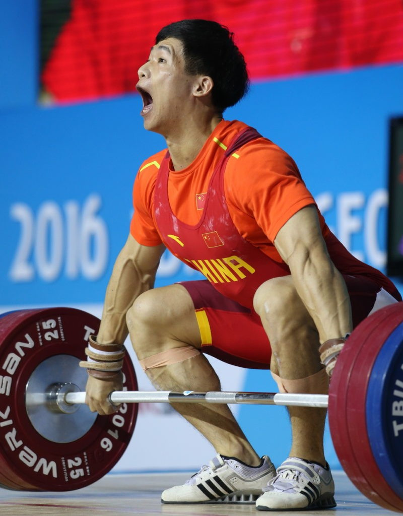 China’s Liu Jiawen won the men’s 85kg overall title at the IWF Junior World Championships in Tbilisi ©IWF