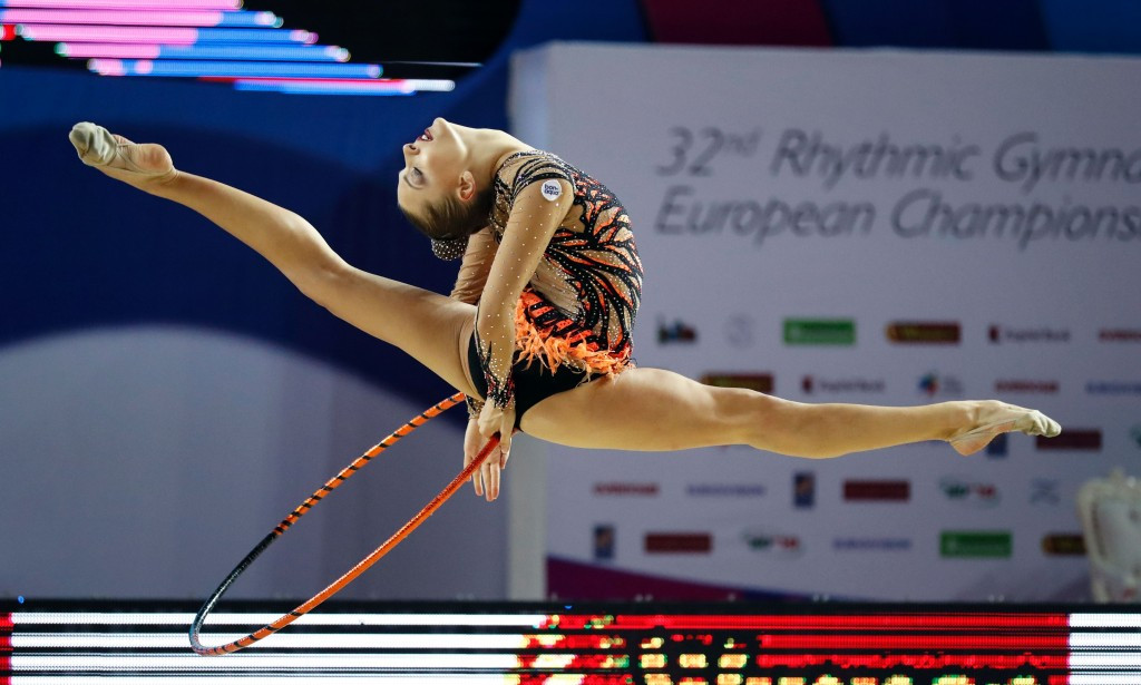 Melitina Staniouta, pictured earlier this year, led the way in qualifying action in Berlin ©Getty Images