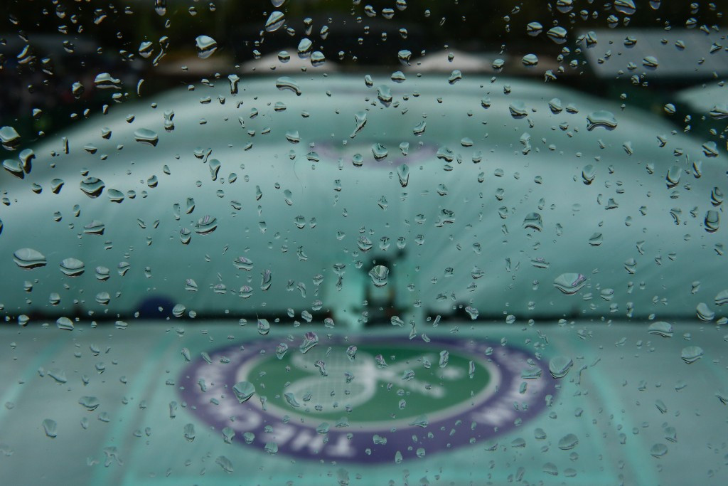 More rain disrupted day five of Wimbledon ©Getty Images