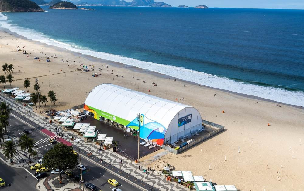 The megastore on Copcabana beach will be one of 132 selling points around Rio de Janeiro ©Rio 2016
