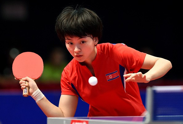 Top seed Ri Myong Sun ensured her place in the women’s singles semi-finals at the ITTF Pyongyang Open after beating Kim Hye Song in an all-North Korean encounter ©Getty Images