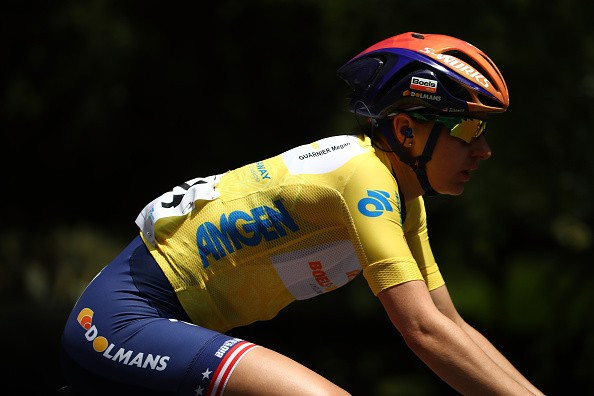 Megan Guarnier claimed the pink jersey ©Getty Images