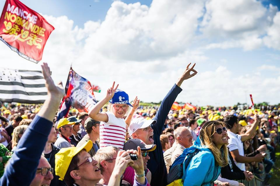 Huge crowds flocked to see the opening stage of the Tour de France ©ASO/Beardy McBeard
