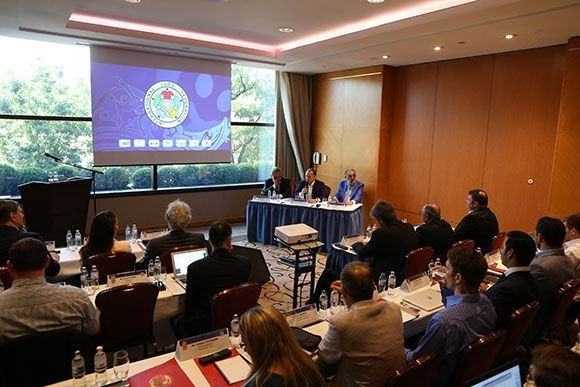 Nadia Comăneci takes part in International Judo Federation marketing and media seminar to talk about future of sport
