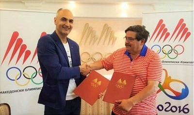 Macedonian Olympic Committee sign co-operation agreement with national basketball body