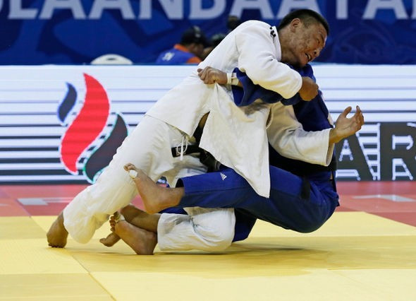 Purevjargal Lkhamdegd earned one of three titles for the hosts on the final day ©IJF