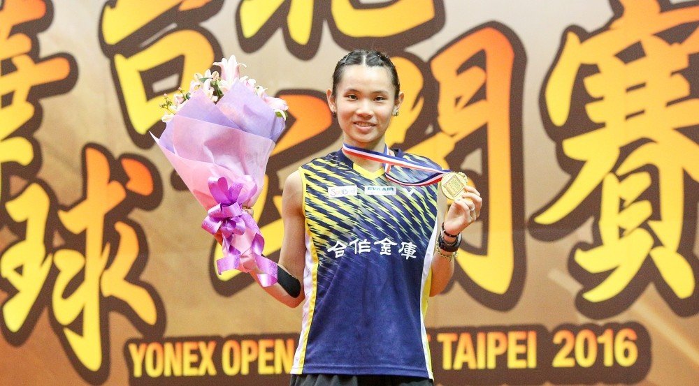 Tai and Chou deliver home singles golds at BWF Chinese Taipei Open