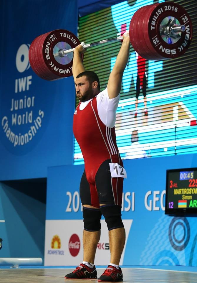 Armenia's Simon Martirosyan comfortably took the men's over 105kg title ©IWF