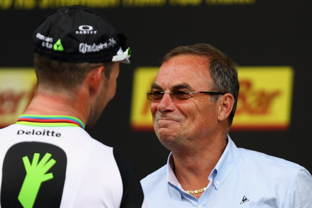Mark Cavendish (left) joined Bernard Hinault (right) on 28 Tour de France stage wins ©Getty Images