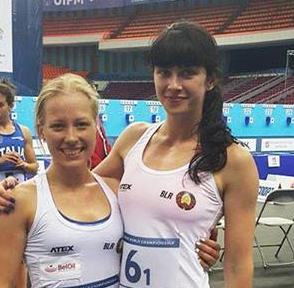 Arol Katsiaryna and Iryna Prasiantsova claimed gold for Belarus ©Belarusian Federation of Pentathlon