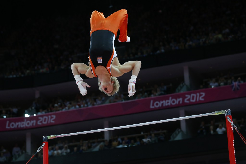 The Netherlands' Epke Zonderland won the Olympic gold medal on the horizontal bar at London 2012 under the guidance of Mitch Fenner, head coach of the Dutch men's team ©Getty Images