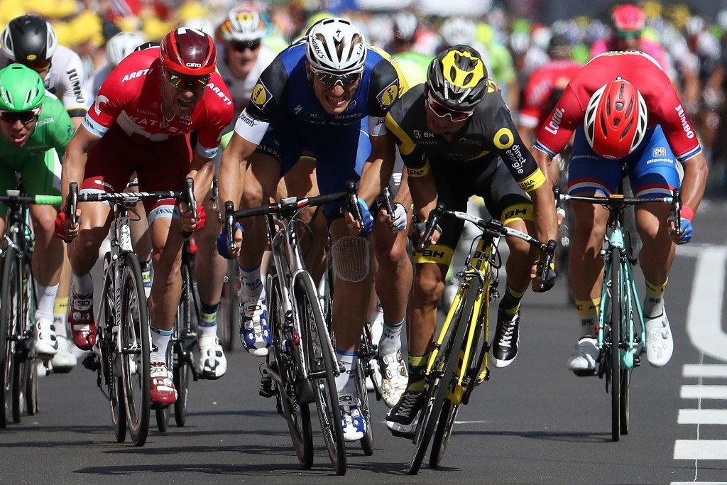 Marcel Kittel edged Bryan Coquard to win stage four of the Tour de France ©Getty Images