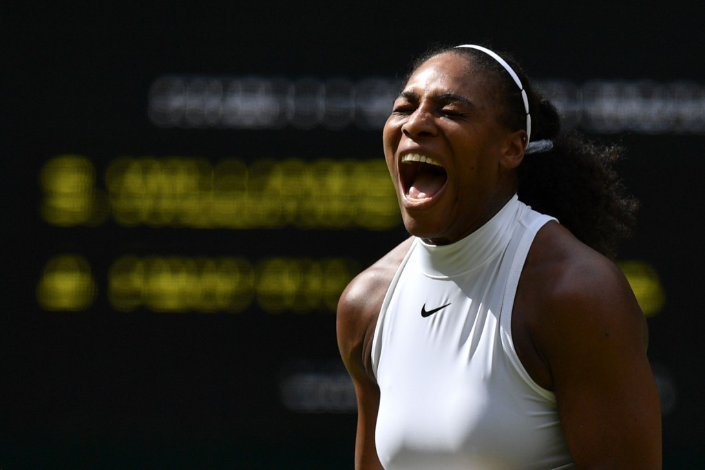 Serena Williams lets out a roar of triumph en route to victory ©Getty Images